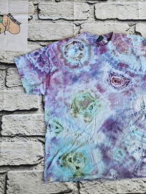Tie-Dye Kids Short Sleeve Tee in Purple & Blue